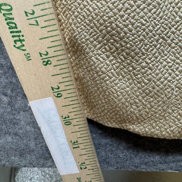 Talbots Dress Pants Womens Plus 24W Gold Side Zip Straight Silk Wool High Rise - Picture 10 of 12